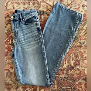 White House Black Market Used skinny flare high rise